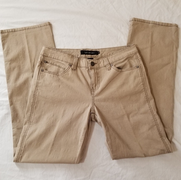 Calvin Klein tan cotton blend jeans in size 8 - Picture 10 of 10